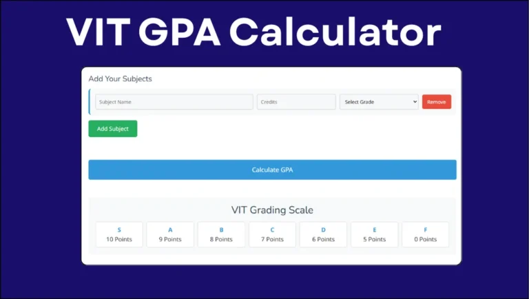 how is GPA calculated in VIT