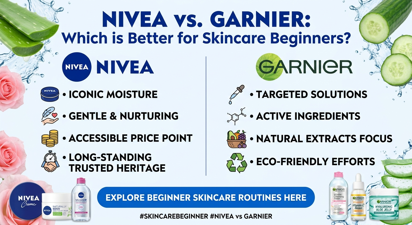 i'm a skincare beginner. is nivea a good starting brand compared to garnier?