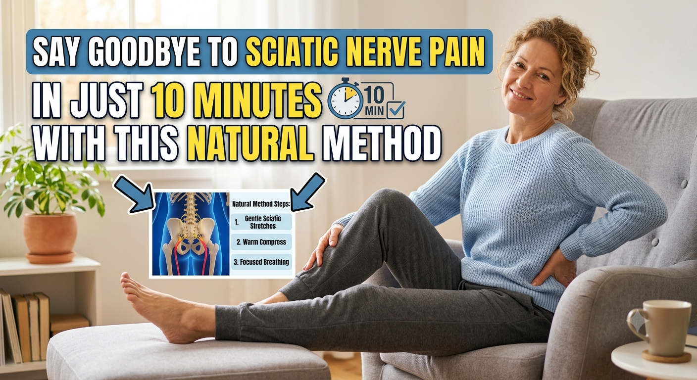 say goodbye to sciatic nerve pain in just 10 minutes with this natural method