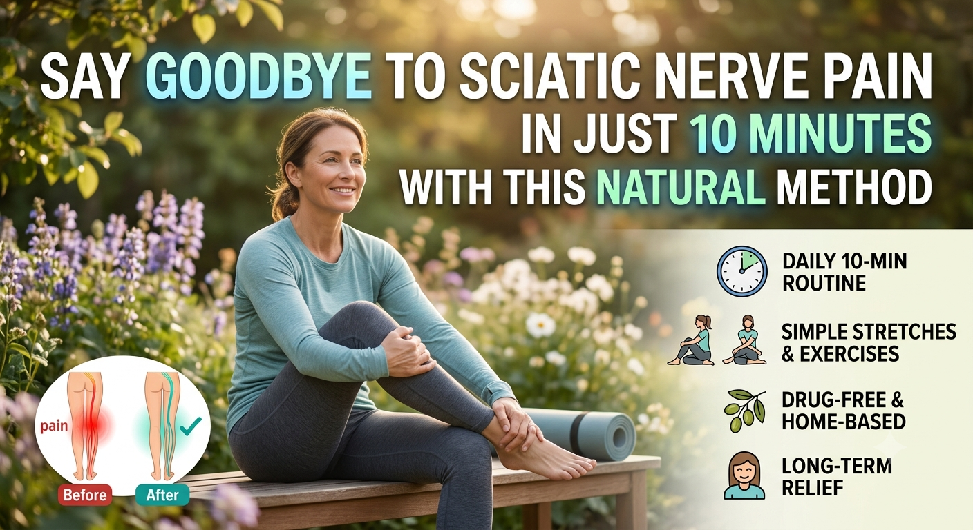 say goodbye to sciatic nerve pain in just 10 minutes with this natural method