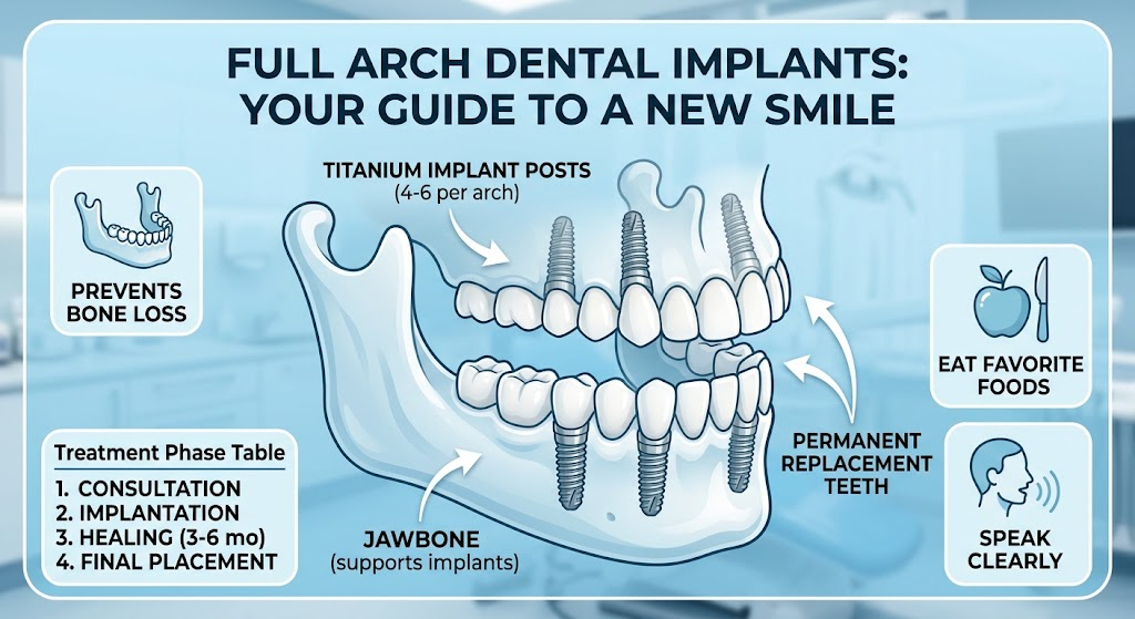 Full Arch Dental Implants: Your Guide to a New Smile